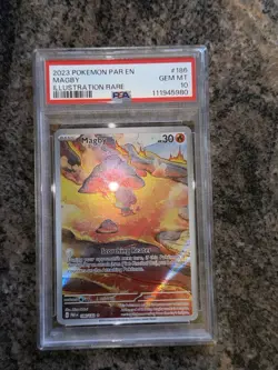 Pokemon TCG Magby 186/182 Paradox Rift Illustration Rare PSA10 - Image 4