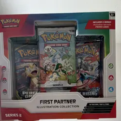 Pokemon TCG First Partner Illustration Collection Series 2 Box w/ 3 Promo Cards - Image 1