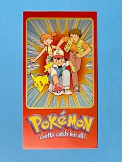 Ash #2 of 5 Pokemon Topps TV Animation Series 2 Holo Foil - Image 2