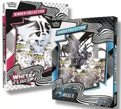 Pokemon TCG SV10.5 Black Bolt & White Flare Binder Collection Bundle - Set of 2 - Image 1