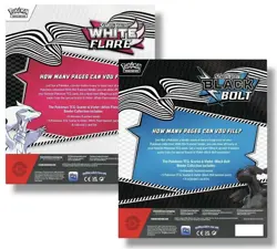 Pokemon TCG SV10.5 Black Bolt & White Flare Binder Collection Bundle - Set of 2 - Image 2
