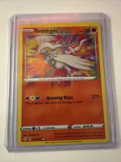 Pokemon TCG Reshiram Shining Fates 017/072 Amazing Rare - Image 1