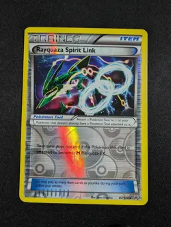 Pokemon Rayquaza Spirit Link 87/108 Uncommon Reverse Holo XY Roaring Skies NM - Image 1