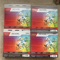 Lot of 4 Pokemon TCG First Partner Illustration Collection series 2 Brand New - Image 2