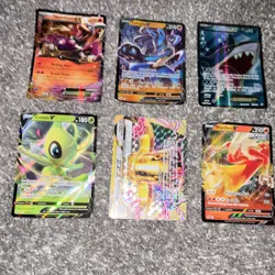 Nintendo Pokemon TCG 10 Card Ultra Rare Lot Holo EX/V/VMAX English - Image 2