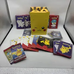 HUGE Pokemon McDonalds Promo Sealed Pack Lot of 7 + Tons of Cards/Boxes/Stickers - Image 1