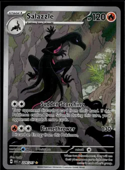 Salazzle 224/217 Illustration Rare Ascended Heroes Pokemon Holo Near Mint - Image 1