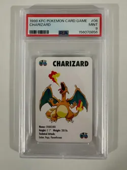 1998 KFC Pokemon Card Game #06 Charizard PSA 9 MINT - Image 1