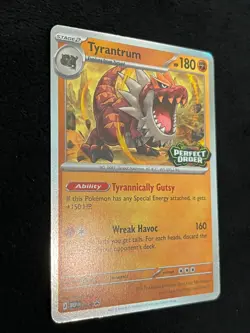 Tyrantrum MEP 066 Prerelease Perfect Order - Black Star Promo Pokemon Card - Image 3