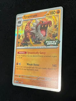 Tyrantrum MEP 066 Prerelease Perfect Order - Black Star Promo Pokemon Card - Image 4