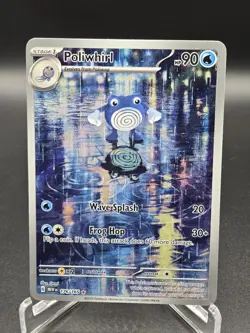 Pokemon TCG Poliwhirl 176/165, Scarlet & Violet 151 Illustration Rare, Near Mint - Image 1