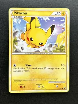 Pikachu 61/90 - HS Undaunted - Non Holo - Pokemon TCG Card - MP - Image 1