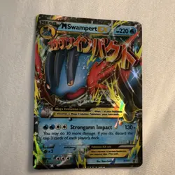 Pokemon Co. M Swampert EX MEGA Promo Holo XY87 220 HP English Pokemon TCG - Image 1