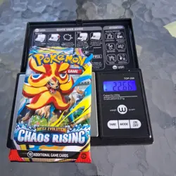 VERY HEAVY!🔥 22.66g Pokemon TCG Cards Chaos Rising Booster Pack Factory Sealed - Image 1