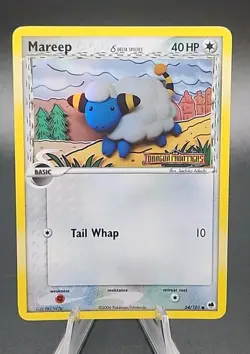 Mareep Dragon Frontiers EX Series POKEMON Reverse Holo Foil Stamped 2006 #54 B - Image 1