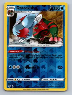 Dracovish 053/189 Rare Darkness Ablaze Pokemon Near Mint Reverse Holo - Image 1
