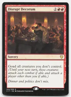 Disrupt Decorum - NM Near Mint - C17 Commander 2017 # 25 - MTG Magic - Image 1