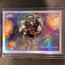 2025 Topps Chrome Cosmic Stars In The Night Shedeur Sanders RC Browns STN-3 - Image 1