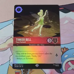 Tinker Bell Fancy Footwork 214/204 Lorcana Whispers in the Well EPIC - Image 1