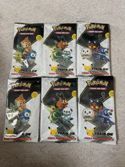 Pokemon TCG: First Partner Pack (Alola, Unova, Sinnoh) Two of Each Lot of 6 - Image 1