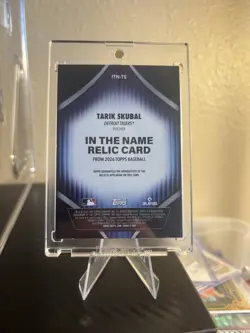 Topps 2026 Series 2 Baseball Tarik Skubal ITN-TS In the Name Game Used Relic 1/1 - Image 4