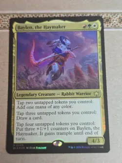 MTG - Baylen, the Haymaker PRERELEASE FOIL - Bloomburrow - EX - Image 1