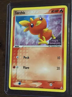 Pokemon TCG Torchic Reverse Holo Card 83/110 Holon Phantoms Stamped 2006 - Image 3