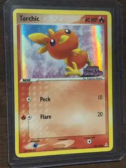 Pokemon TCG Torchic Reverse Holo Card 83/110 Holon Phantoms Stamped 2006 - Image 4