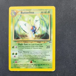 Pokemon Card Butterfree 19/75 Neo Discovery Non-Holo Rare-LP/MP - Image 1