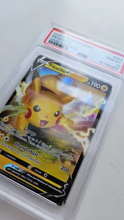 PSA 10 Pikachu V 43/185 Graded Pokemon Card - Image 1