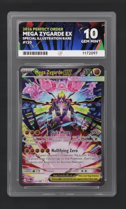 ACE 10 2026 Mega Zygarde EX 120/088 SIR Perfect Order Pokemon graded TCG Card - Image 1