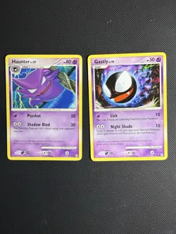 Gastly 36/99, Haunter 42/99, Regular Pokemon Card Arceus Evolution Line NM - Image 1