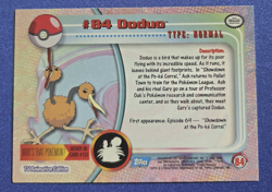Doduo #84 NM - Topps 2000 Pokemon TV Edition - Blue Logo - Vintage Card - Image 2