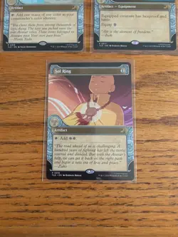 Avatar MTG Promo Card Bundle - Sol Ring, Arcane Signet, Swiftifoot Boots Command - Image 2