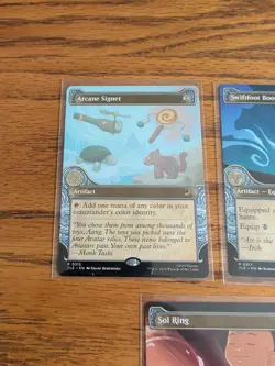 Avatar MTG Promo Card Bundle - Sol Ring, Arcane Signet, Swiftifoot Boots Command - Image 3