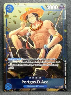 Portgas.D.Ace (Tin Pack Set Vol. 2) Foil PR One Piece Promotion Cards P-074 NM - Image 1