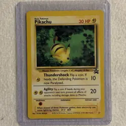 Pikachu #27 Black Star Promo Rare Vintage Pokemon Card - NM - Image 1