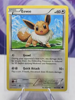 Eevee 89/116 Common Plasma Freeze Pokemon Card LP - Image 1