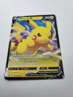 Pikachu V SWSH061 Full Art Ultra Rare Promo Pokemon Card NM 2021 - Image 1
