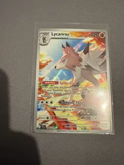 Pokemon TCG Journey Together Lycanroc Illustration Rare Card 166/159 NM - Image 1