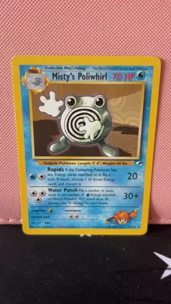 Pokemon TCG Misty's Poliwhirl Gym Heroes Card 53/132 Unlimited Uncommon - Image 1