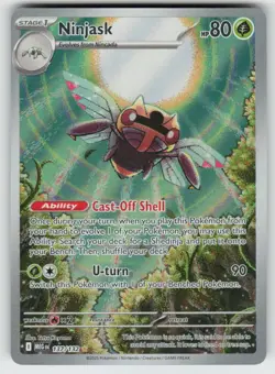 Ninjask 137/132 Illustration Rare Mega Evolution Pokemon Holo Near Mint - Image 1
