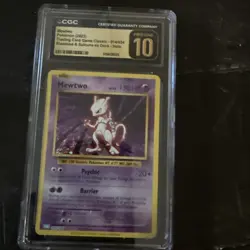 2023 POKEMON BLASTOISE & SUICUNE EX DECK MEWTWO CGC 10 PRISTINE - Image 1