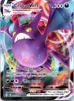 Crobat VMAX 045/072 Holo VMAX Rare Shining Fates Pokemon Holo NM - Image 1