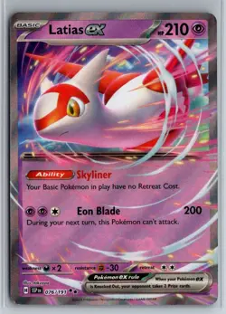 Latias ex 076/191 Double Rare Surging Sparks Pokemon Holo Near Mint - Image 1