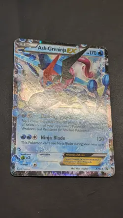 Ash-Greninja EX XY133 Ultra Rare Holo Pokemon XY Black Star Promo - Image 2