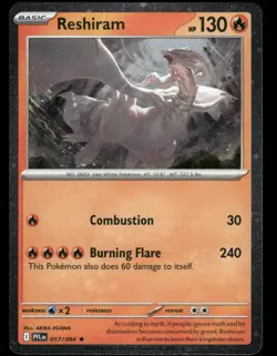 Reshiram (Cosmos Holo) 017/094 Rare Blister Exclusives Pokemon Near Mint - Image 1