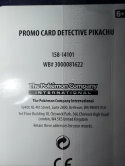 [SEALED] Pokemon Detective Pikachu SM190 Stamped Holo Promo - Image 3