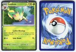 Leafeon (Cosmos Holo) 170 Scarlet & Violet Promo Near Mint Promo - Image 3