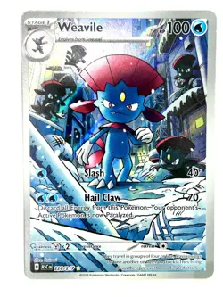 Weavile 228/217 Illustration Rare Ascended Heroes Pokemon Holo Near Mint - Image 1